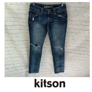Kitson LA Distressed Skinny Jeans